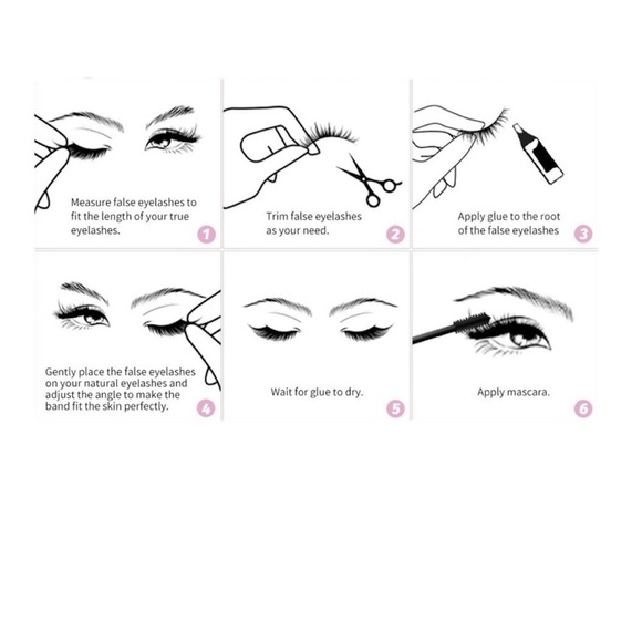 Vegan Faux Mink 3D Light-weight False Volume Eyelashes Style A02 (lashes only) - Picture 3 of 5